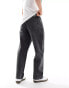 Dr Denim Omar wide straight leg jeans in marble black