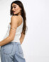 Фото #3 товара Style Cheat halter-neck knitted top in ivory