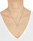 ფოტო #2 პროდუქტის Lab Grown Diamond Heart Pendant Necklace (1 ct. t.w.) in 14k White Gold, 16" + 2" extender