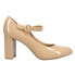 Фото #1 товара CL by Laundry Leader Mary Jane Pumps Womens Beige Dress Casual LEADER-702