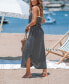 ფოტო #3 პროდუქტის Women's Striped V-Neck Drawstring Waist Maxi Beach Dress