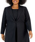 ფოტო #4 პროდუქტის Plus Size Topper Jacket & Sheath Dress Suit