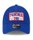 Фото #4 товара Men's Royal Philadelphia 76ers Plate Oversized Patch Trucker 9Forty Adjustable Hat