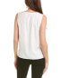 Фото #2 товара Brooks Brothers Silk-Blend Tank Women's White 2