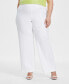 Plus Size Cool Crepe Wide Leg Pull-On Pants