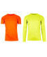 Men's Short Sleeve Long Sleeve Moisture-Wicking Quick Dry Performance Crew Neck Tee-2 Pack