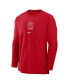 Men's Red St. Louis Cardinals Authentic Collection Player Performance Pullover Sweatshirt