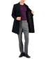 Men's Slim-Fit Wool Classic Black Overcoat