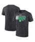 Фото #1 товара Men's Heather Charcoal Boston Celtics 18-Time NBA Finals Champions Steal the Ball T-Shirt