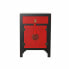 Фото #1 товара Ночной столик DKD Home Decor Чёрный Красный Ель Деревянный MDF 45 x 35 x 66 cm