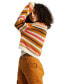 Фото #4 товара Juniors' So Bold Striped Crewneck Sweater