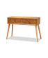 Фото #1 товара Журнальный столик Baxton Studio Mae в стиле модерн из дерева с двумя выдвижными ящиками
