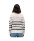 Фото #2 товара Women's Nara Half-Zip Stripe Sweater