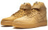 Фото #4 товара Nike Air Force 1 High Flax 防滑耐磨 高帮 板鞋 男女同款 麦色 2002年版 / Кроссовки Nike Air Force 882096-200