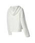 ფოტო #3 პროდუქტის Women's Cream New York Mets Fluffy Hoodie Top and Shorts Sleep Set