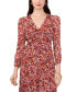 ფოტო #4 პროდუქტის Women's V-Neck Chiffon 3/4-Sleeve Maxi Dress