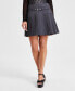 Фото #1 товара Women's Pleated Mini Skirt, Created for Macy's