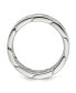 Stainless Steel Polished Chain Style Band Ring