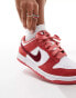 Nike Dunk SE low trainers in off white and pink red mix