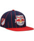 Men's Navy New York Red Bulls Team Pin Snapback Hat