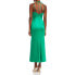 Aqua Strappy Slip Dress Green L