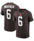 Фото #4 товара Men's Cleveland Browns Baker Mayfield Name & Number T-Shirt