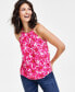 Petite Printed Hadware-Detail Tank Top, Created for Macy's