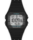 ფოტო #1 პროდუქტის Unisex Digital Ironman Classic Silicone Black Watch 40mm