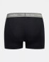 Calvin Klein 3-pack trunks with coloured waistband in black