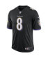 Фото #3 товара Мужская футболка Nike Lamar Jackson Baltimore Ravens черная Speed Machine Limited Jersey
