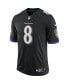 Фото #3 товара Men's Lamar Jackson Black Baltimore Ravens Speed Machine Limited Jersey