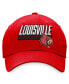 Фото #3 товара Men's Red Louisville Cardinals Slice Adjustable Hat