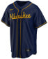Фото #1 товара Men's Milwaukee Brewers Official Blank Replica Jersey