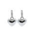 ფოტო #3 პროდუქტის Pave Dangling Puffy Heart Huggie Earring