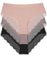 ფოტო #2 პროდუქტის Women's 3-Pk. b.bare Cheeky Tanga Underwear 970467