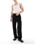 ASOS DESIGN smart wide leg trousers in black