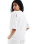 Six Stories Bride statement tee co-ord in white weiß, 10 - фото #3