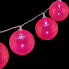Wreath of LED Balls Ø 6 cm Dark pink 2 m