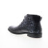 Фото #6 товара Robert Graham Stinger RG5821B Mens Black Leather Lace Up Casual Dress Boots 9.5