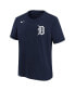 ფოტო #3 პროდუქტის Big Boys Javier Baez Navy Detroit Tigers Home Player Name and Number T-shirt