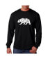 Фото #1 товара Men's Word Art Long Sleeve T-Shirt - California Bear
