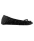 ფოტო #2 პროდუქტის Isotoner Women's Satin with Rhinestones Ballerina Slipper, Online Only