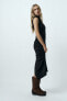 Фото #4 товара Платье миди со сборкой ZARA