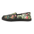 TOMS Alpargata Cupsole Floral Slip On Womens Black Flats Casual 10015347T