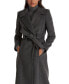 Фото #3 товара Women's Wool-Blend Wrap Coat