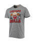 ფოტო #3 პროდუქტის Men's Heathered Gray Chicago Bulls NBA x Rugrats Tri-Blend T-shirt