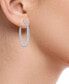 ფოტო #2 პროდუქტის Diamond Small Hoop Earrings (1 ct. t.w.) in 14k White Gold