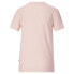 Puma Essential Logo Crew Neck Short Sleeve T-Shirt Womens Pink Casual Tops 67874