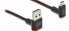 Фото #1 товара Delock EASY-USB 2.0 Cable Type-A male to EASY-USB Type Micro-B male angled up / down 0.2 m black - 0.2 m - USB A - Micro-USB B - USB 2.0 - Black