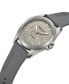 ფოტო #2 პროდუქტის Men's Titanium Multi-Function Gray Silicone Strap Watch 42mm